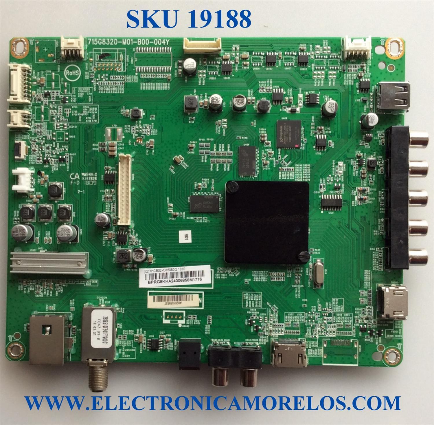 MAIN / VIZIO 756TXHCB02K018 / 715G8320-M01-B00-004Y / XHCB02K018 / XHCB02K018060Q / PANEL TPT320B5-FHBN0 / DISPLAY HV320FHB-N00 / MODELOS D32-F1 LTTUVMOU / D32-F1